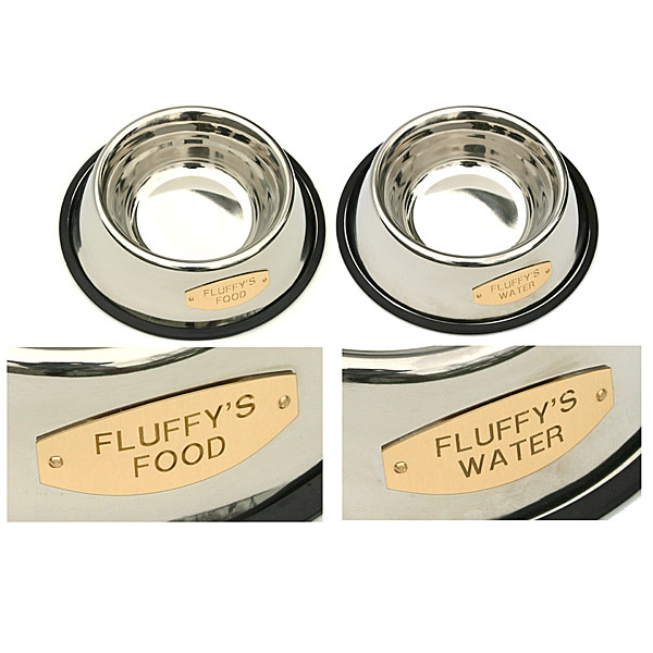 Personalized Stainless Bowl - Food & Water Set | Pet Gifts, - Lucky Pet